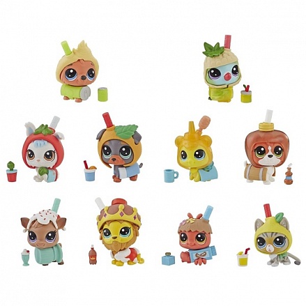 Littlest Pet Shop. Набор игровой - Пет в напитке, 10 видов 