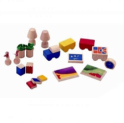 Аксессуары для комнаты кукольного домика (Plan Toys, 9405) - миниатюра