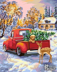 Рисование по номерам на холсте - Канун Рождества (Фабрика Творчества, L034)