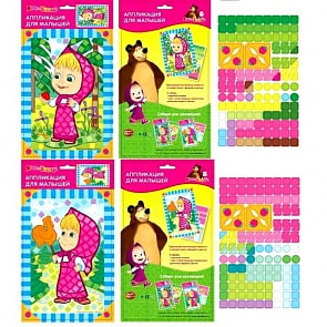 Мозаика для малышей – Маша и Медведь (Multiart, LFSI3-05A-B-MMsim)