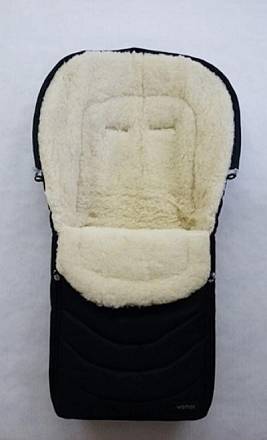 Спальный мешок в коляску №27 - Black Frost, черный 