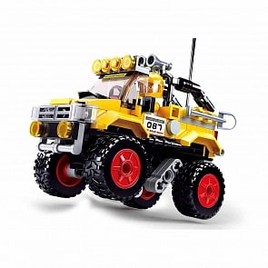 Конструктор - Автоклуб - Машина с фигуркой, 149 деталей (Sluban, M38-B0663A)