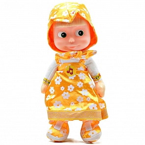 Игрушка мягкая из серии Маша и Медведь - Маша в желтом сарафане 29 см., русский чип (Мульти-пульти, V86121/30Ysim)