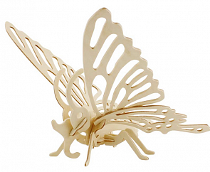 Модель деревянная сборная - Бабочка малая (Wooden Toys, E022)