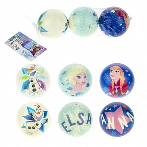 Мячики с PU с принтом Disney - Холодное сердце, диаметр 7,5 см, 3 штуки (1Тоу, Т17375)