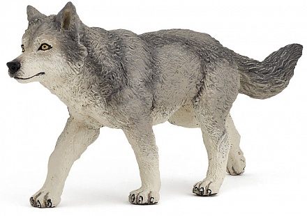 Фигурка - Серая волчица, 13 х 6 х 3 см. 