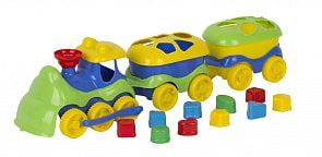 Паровозик с 10 логическими фигурами (Совтехстром, У448)