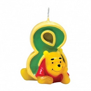 Объёмная свечка Винни 8 лет (Procos, tp8224)