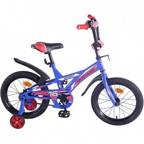 Детский велосипед 16", J-тип, сине-красный (Mustang, ST16067-J)