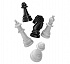 Игра настольная - Шашки-Шахматы, большие  - миниатюра №1