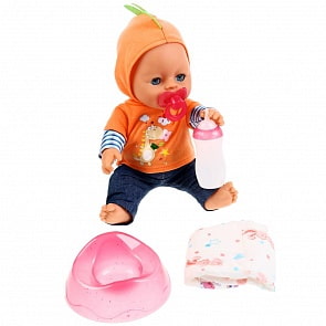 Пупс озвученный Сашенька 30 см Барбарики пьет писает 4 аксессуара (Карапуз, Y30BB-35616)