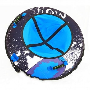 Санки надувные тюбинг дизайн - Сноубордист, диаметр 105 см. (RT, 6747RT)