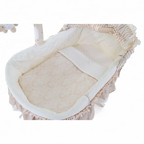 Комплект постельного белья в электронную люльку - Nuovita Estelle, beige / бежевый, 2 предмета (Nuovita, 8033/4_283)