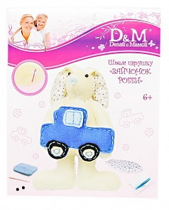 Набор шьем игрушку «Зайчонок Робби» (Docha&Mama, 18797)