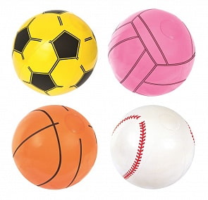 Надувной мяч – Спорт, 41 см, 4 дизайна (Bestway, бв31004)