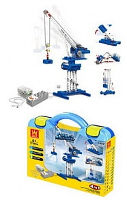 Конструктор - Башенный кран 4 в 1, с пультом управления, 173 предмета (1402)