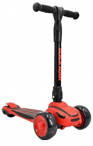 Самокат трехколесный Black Aqua S00461 светящиеся колеса, красный (А.В.Т.Спорт, 7437RT)