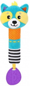 Пищалка с силиконовым прорезывателем - Енот (Жирафики, 939700)