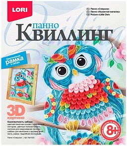 Набор для квиллинга – Панно. Совушка (Лори, Квл-023) Набор для квиллинга – Панно. Совушка (Лори, Квл-023)