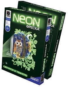 Неон фреска «Ночные посиделки» светится в темноте (Фантазер, 430003) 