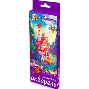 Акварель медовая Фантазия 12 цветов без кисти (Луч, 25С1526-08) (ассортимент)