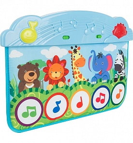Музыкальный коврик – Веселый зоопарк. 10 мелодий (Жирафики, 68150)
