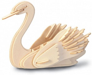 Модель деревянная сборная - Лебедь (Wooden Toys, M034)