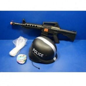 Игровой набор «Полиция» автомат + каска (D656-H16035)