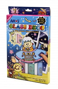 Набор витражных красок – Космос, 7 цветов (Amos, 22812)