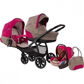 Коляска детская Noordi Polaris SP 3/1, moon rock sangria (Noordi, 383650/SP)