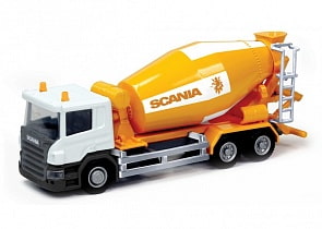 Машина металлическая - Бетономешалка Scania, Rmz City, 1:64 (RMZ City, 144005)