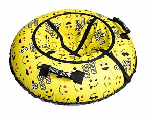Санки надувные – Тюбинг RT Смайлики желтые, 118 см (RT, 7276RT)