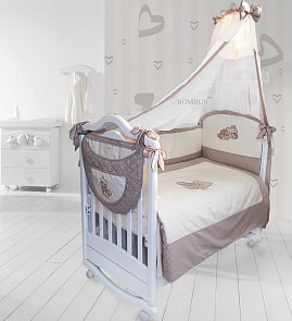 Комплект в кроватку - Мими, 7 предметов (Bombus, BOM_1137)