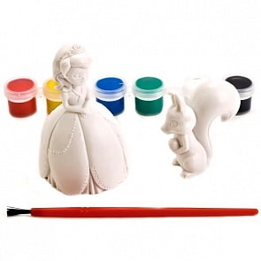 Набор-раскраска Disney – София Прекрасная, 2 фигурки София и белочка (Multiart, BWC1401Bsim)