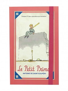 Блокнот Маленький Принц с резинкой, формат А5, красный (Михи Михи, MM07196)