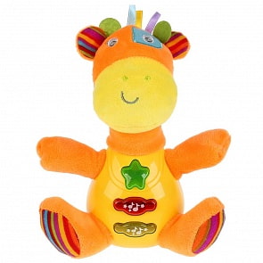 Игрушка плюшевая - Музыкальный жираф, песни на стихи С. Маршака (Умка, YL999-G)