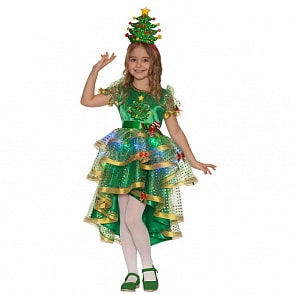 Карнавальный костюм – Ёлочка лучистая, размер 128-64 (Батик, 21-20-128-64)