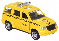 Такси - Уаз Патриот, машина металлическая инерционная (Технопарк, X600-H09027-R) - миниатюра