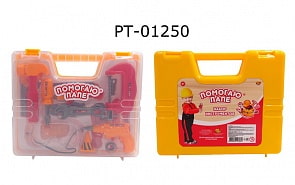 Набор инструментов в чемоданчике Помогаю Папе (ABtoys, PT-01250)