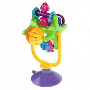 Погремушка-каруселька Солнышко на присоске, разные цвета (Умка, TY9024-R) (ассортимент)