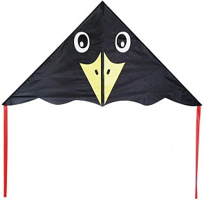 Воздушный змей - Черный ворон, 140 х 74 см (X-Match, 681458)