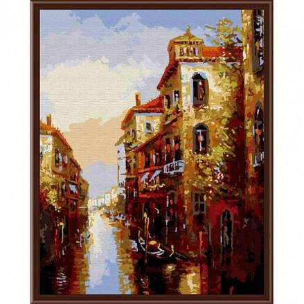 Раскраски по номерам - Картина «Канал в Венеции», 40 х 50 см. 