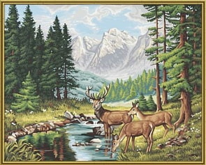 Раскраска картина Горный пейзаж (Shipper, 9130344)