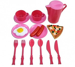 Помогаю Маме. Набор посуды для кухни, 15 предметов (ABtoys, PT-00328)