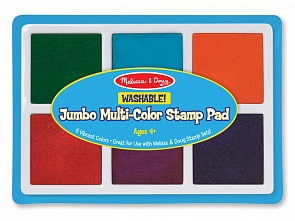 Набор цветных подушечек для штампов, 6 цветов (Melissa&Doug, 2419_md)	