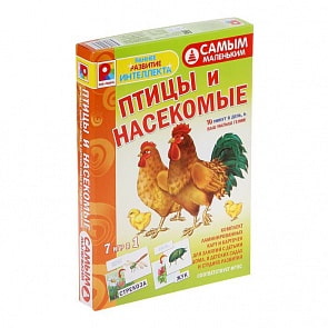 Настольная игра Самым маленьким - Птицы, Насекомые (Радуга, С-972)