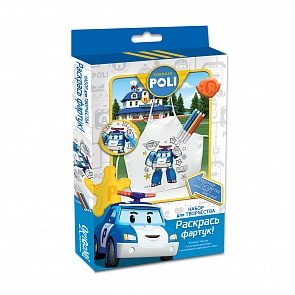 Фартук для раскрашивания - Робокар™, 4 маркера (Ningbo, 02321)