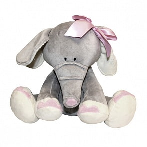 Слоник с розовым бантиком, 25 см (Gulliver, 26-1028-15)
