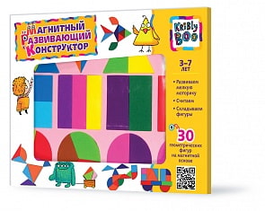 Магнитный конструктор, 30 деталей (KRIBLY BOO, 47068)