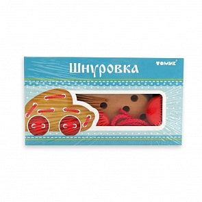 Шнуровка деревянная – Автомобиль, 7 деталей (Томик, 613-1 ТОМИК)